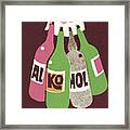 Bottles Of Alcohol Framed Print