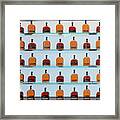 Bourbon Bottles Framed Print