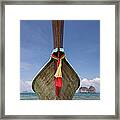 Bow Of A Long-tailed Boat, Thailand Framed Print