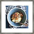 Bowl Of Mashed Potato With Bacon Framed Print