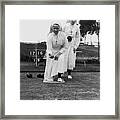 Bowling Nuns Framed Print