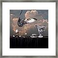 Breakfast With Falcon Framed Print