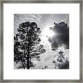 Breaking Through The Clouds Framed Print