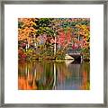 Bridge At Lake Chocorua Framed Print