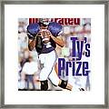 Brigham Young University Qb Ty Detmer Sports Illustrated Cover Framed Print