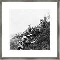 British Take Position Behind Natural Bar Framed Print