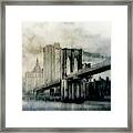 Brooklyn Bridge Dream Framed Print