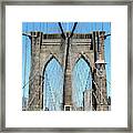 Brooklyn Bridge - New York, N.y. Framed Print