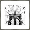 Brooklyn Bridge Web Framed Print