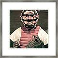 Brooklyn Dodgers Catcher Roy Campanella Framed Print