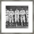 Brooklyn Dodgers Outfielders L. To R Framed Print