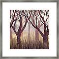 Brownish Forest Framed Print
