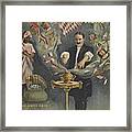 Brush The Mystic - Vintage Magician Poster Framed Print