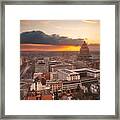 Brussels, Belgium Cityscape At Palais Framed Print
