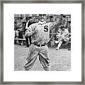 Buck Weaver Is Ready To Catch A Ball Framed Print