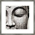 Buddha Face Framed Print