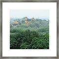 Buddhism Temple On Mountain - Xlarge Framed Print