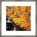 Buddhist Monks Praying Framed Print