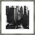 Buildings Of Downtown Manhattan Framed Print