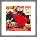 Bullfight Poster Novel Framed Print