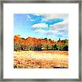 Bumblebee Forrest In Mid Autumn Framed Print