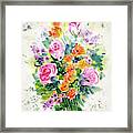 Bunch Of Flowers Framed Print