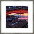 Burning Window - Canyonlands Framed Print