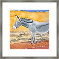 Burro Lore Framed Print