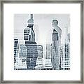 Business In The City Framed Print