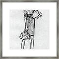 Business Woman Black-and-white Framed Print
