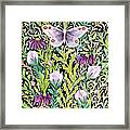 Butterfly Tapestry Design Framed Print