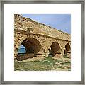 Caesarea Aqueduct - Caesarea, Israel Framed Print