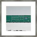 California Instate Highway Signs Framed Print