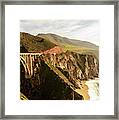 Bixby Creek Bridge Big Sur California Pacific Coast 0575 Framed Print