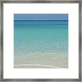 Calm Beach Endless Beauty Framed Print