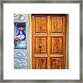 Cannes Door Framed Print