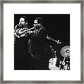 Cannon Ball And Nat Aderley At Monterey Jazz Festival Framed Print