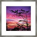 Cape Perpetua Sunset Framed Print