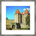 Carcassonne Gate Framed Print