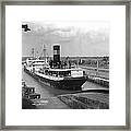 Cargo Ship, Panama Canal Framed Print