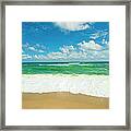 Caribbean Beach Framed Print