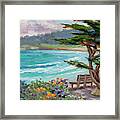 Carmel Beach View Framed Print