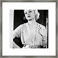 Carole Lombard In No Man Of Her Own -1932-. Framed Print