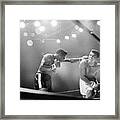 Cassius Clay Snarling At Floyd Patterson Framed Print