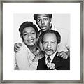 Cast Of The Jeffersons Posing Together Framed Print