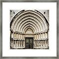 Cathedral Of Girona Portico Framed Print
