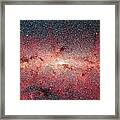 Center Of Milky Way Galaxy, Satellite Framed Print