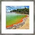 Champagne Pool, Rotorua, New Zealand Framed Print