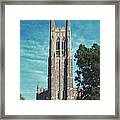 Chapel Tower - Duke University Framed Print