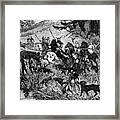 Charlemage Hunting, 8th-9th Century Framed Print